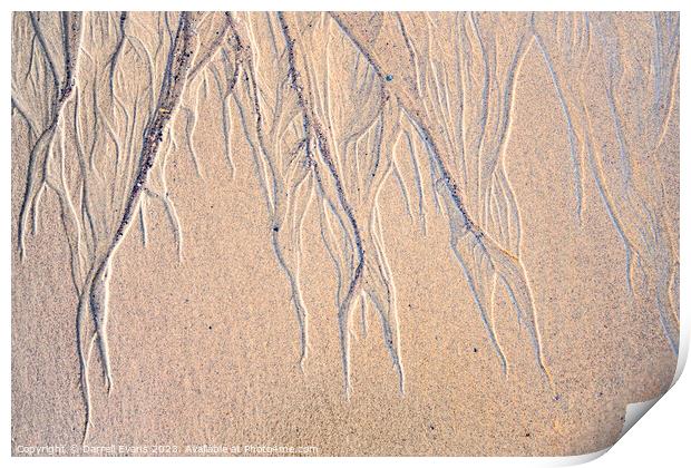 Tidal Patterns Print by Darrell Evans