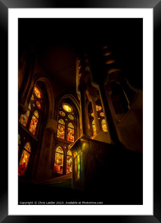 Sagrada Stairs Framed Mounted Print by Chris Laidler