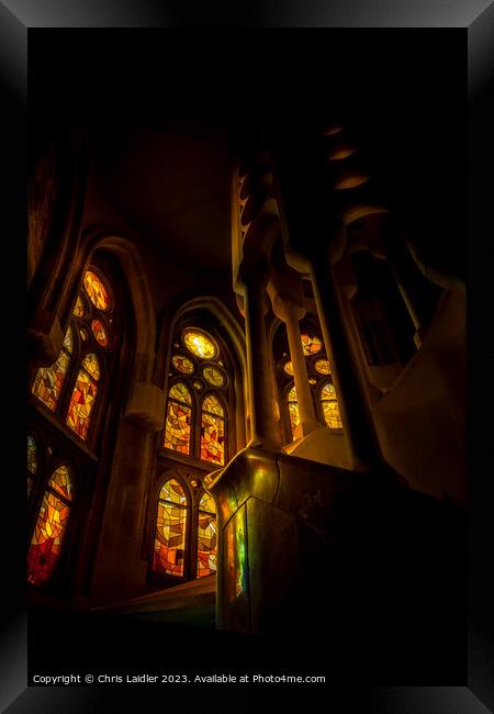 Sagrada Stairs Framed Print by Chris Laidler