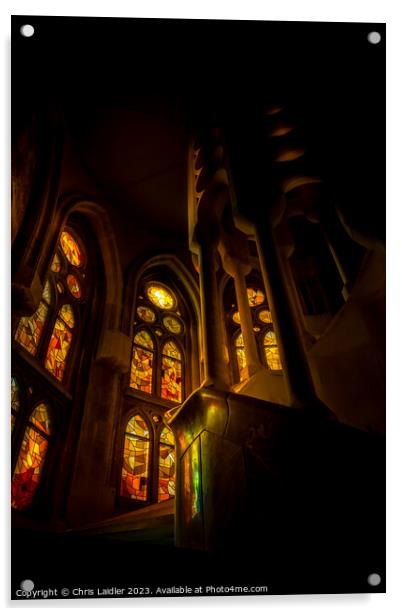 Sagrada Stairs Acrylic by Chris Laidler