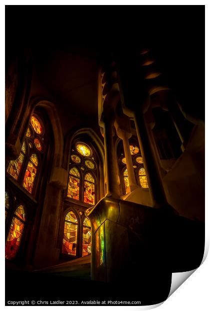 Sagrada Stairs Print by Chris Laidler