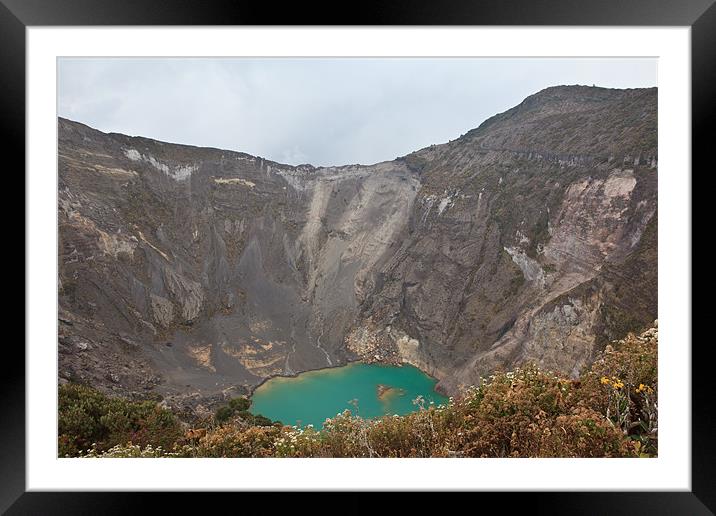 Volcan Irazu Framed Mounted Print by Craig Lapsley