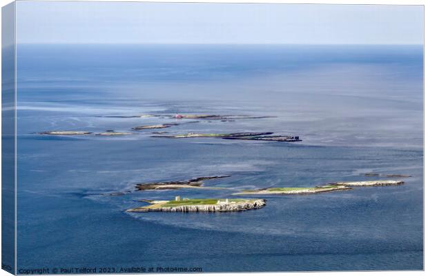 Farne Islands - Aerial Splendour Canvas Print by Paul Telford