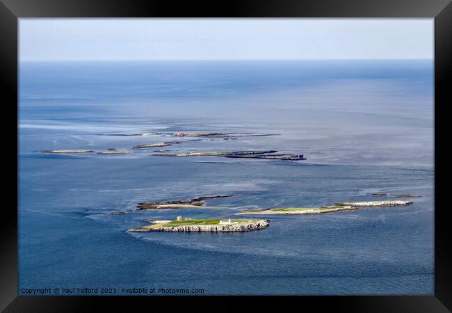 Farne Islands - Aerial Splendour Framed Print by Paul Telford
