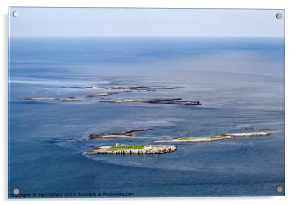Farne Islands - Aerial Splendour Acrylic by Paul Telford