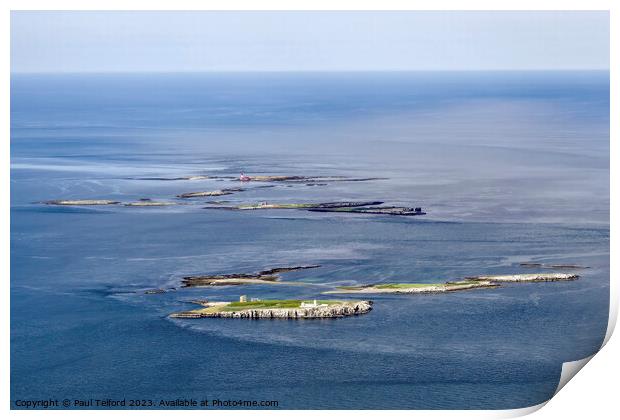Farne Islands - Aerial Splendour Print by Paul Telford