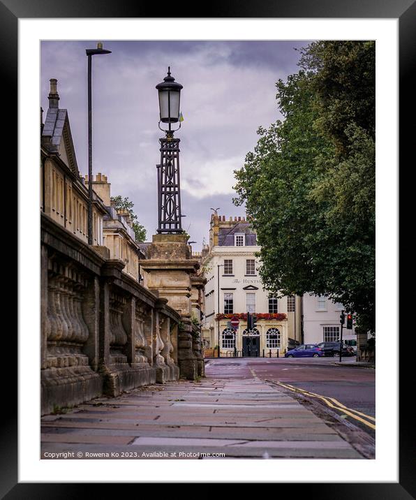 Timeless Symphony: North Parade, Bath Framed Mounted Print by Rowena Ko