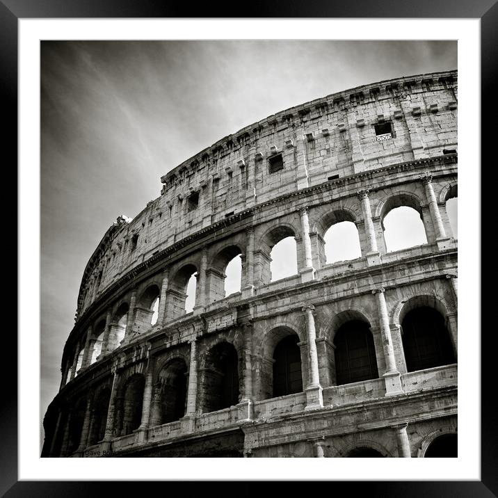 Colosseum Framed Mounted Print by Dave Bowman