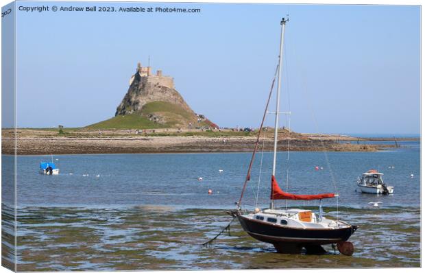Lindisfarne Castle, Holy Island Canvas Print by Andrew Bell