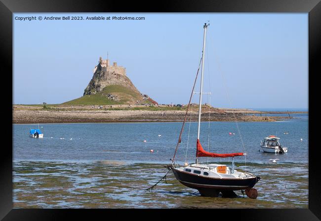 Lindisfarne Castle, Holy Island Framed Print by Andrew Bell
