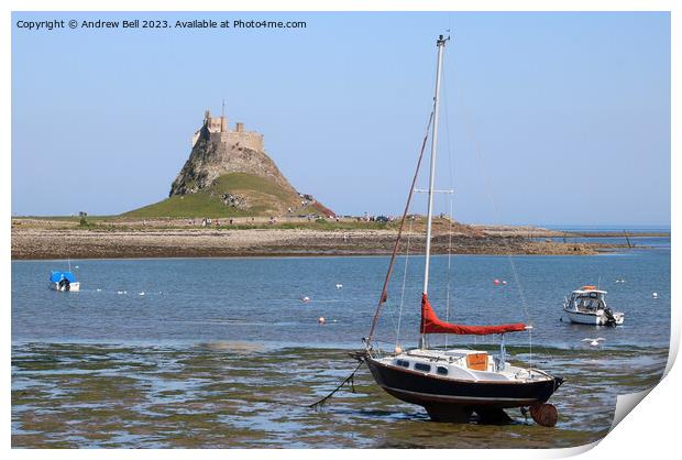 Lindisfarne Castle, Holy Island Print by Andrew Bell