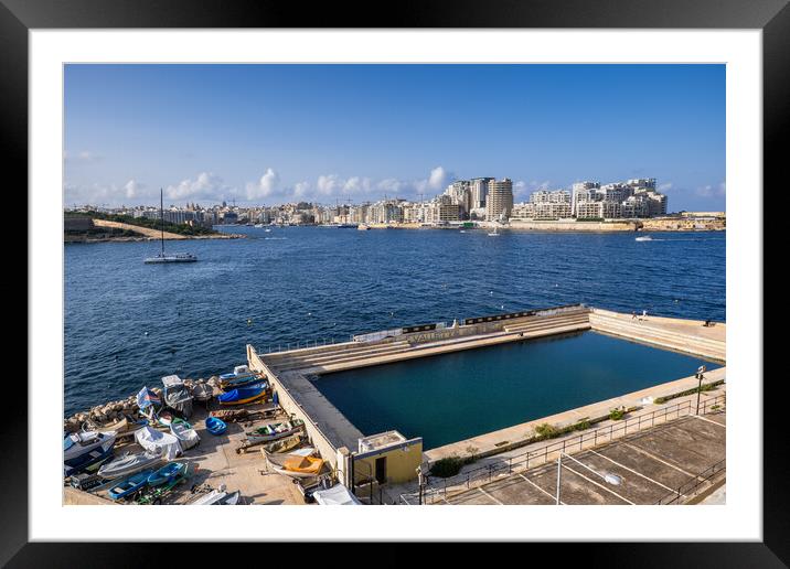 Valletta United Waterpolo Club Pitch Framed Mounted Print by Artur Bogacki