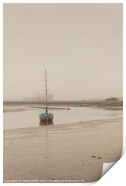 Faversham Creek morning Print by Derek Griffin