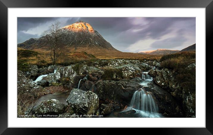 The Enchanting Majesty of Stob Dearg Framed Mounted Print by Tom McPherson
