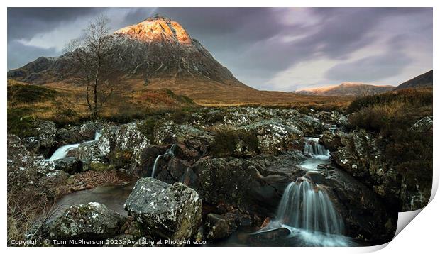 The Enchanting Majesty of Stob Dearg Print by Tom McPherson