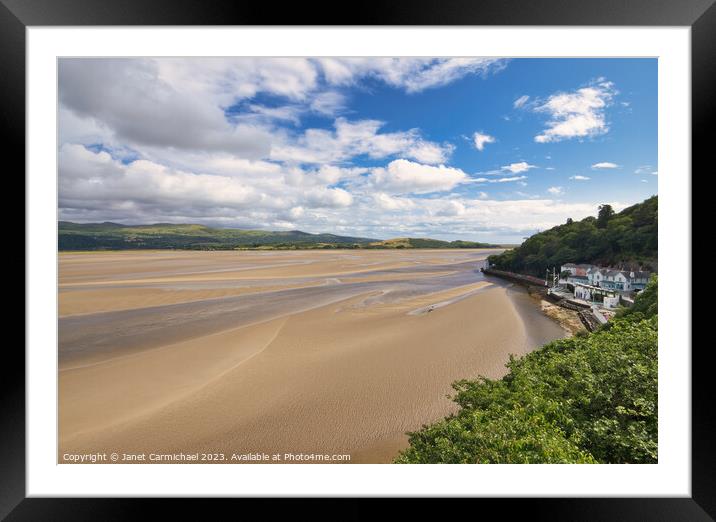 Portmeirion Beach and Hotel Framed Mounted Print by Janet Carmichael