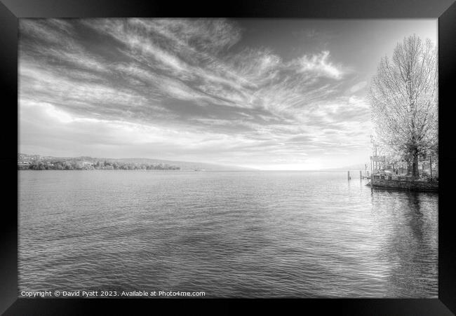 Lake Zurich Infrared Framed Print by David Pyatt