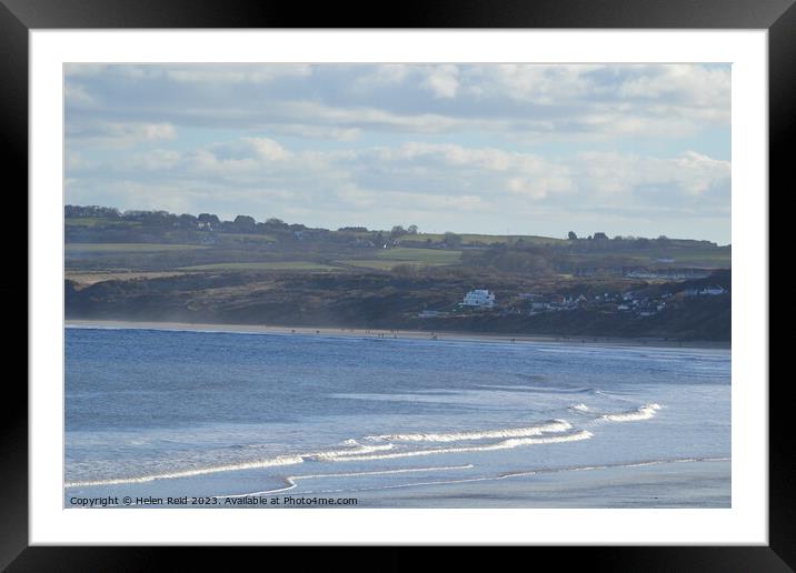 Filey Bay North Yorkshire  Framed Mounted Print by Helen Reid