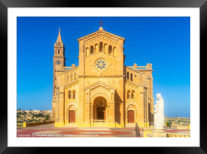 Ta' Pinu Basilica Gozo Framed Mounted Print by Margaret Ryan