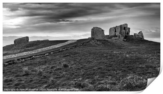 "Echoes of Medieval Power: Duffus Castle" Print by Tom McPherson
