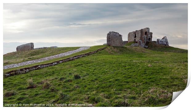 Unveiling the Timeless Majesty of Duffus Castle Print by Tom McPherson