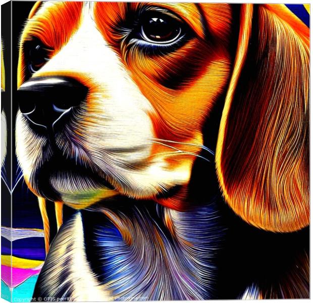 BEAGLE 7 Canvas Print by OTIS PORRITT