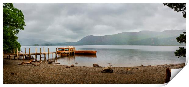 High Brandelhow Jetty and Launch, Derwent water, C Print by Maggie McCall