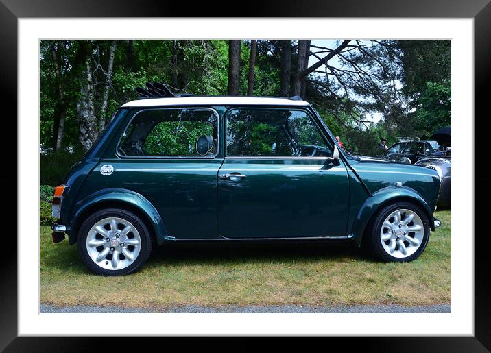 Mini Cooper Framed Mounted Print by Allan Durward Photography