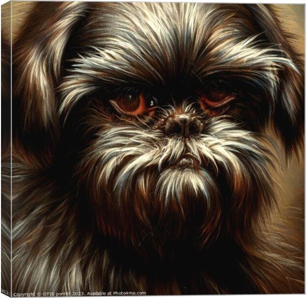 Affenpinscher 7 Canvas Print by OTIS PORRITT