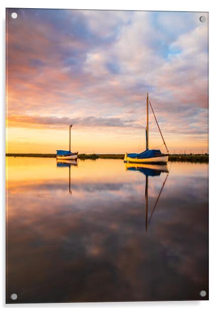 Reflections, Blakeney  Acrylic by Bryn Ditheridge