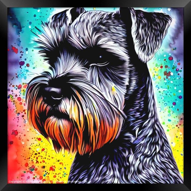 Miniature Schnauzer 4 Framed Print by OTIS PORRITT