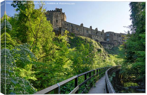 Skipton Castle Canvas Print by Alison Chambers