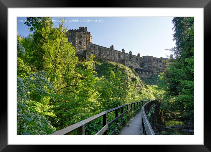 Skipton Castle Framed Mounted Print by Alison Chambers