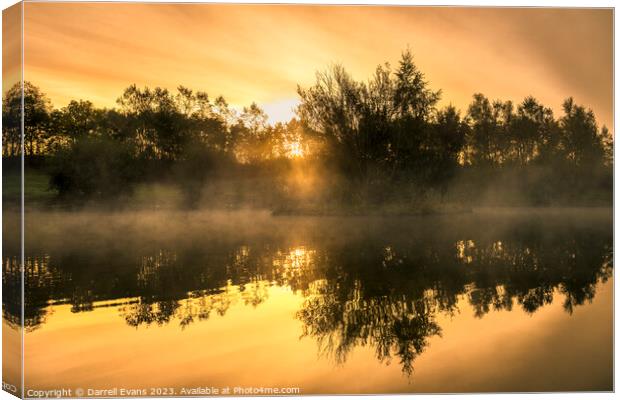 Morning Mist Canvas Print by Darrell Evans