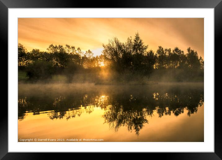Morning Mist Framed Mounted Print by Darrell Evans
