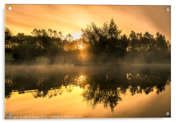 Morning Mist Acrylic by Darrell Evans
