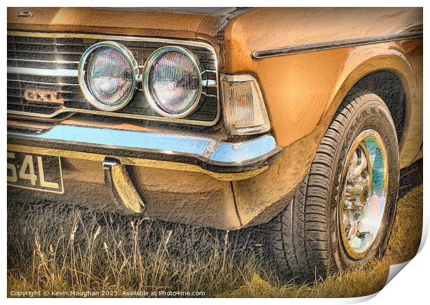 "Timeless Beauty: An Antique Car Rests Gracefully  Print by Kevin Maughan