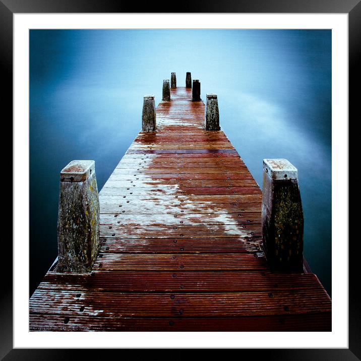 Water on the Jetty Framed Mounted Print by Dave Bowman