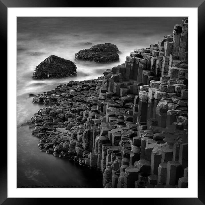 Causeway Textures Framed Mounted Print by Dave Bowman