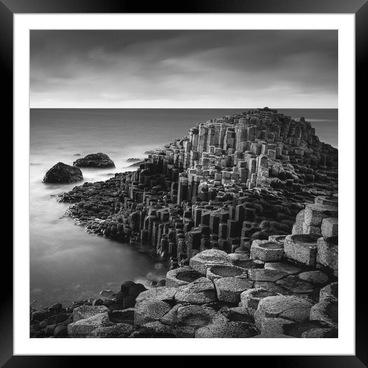 The Giant's Causeway Framed Mounted Print by Dave Bowman