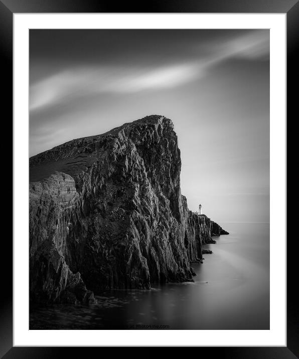 Neist Point Lighthouse Framed Mounted Print by Dave Bowman