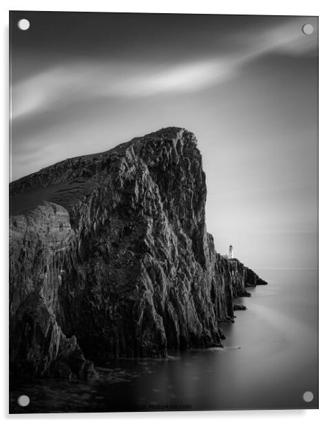 Neist Point Lighthouse Acrylic by Dave Bowman