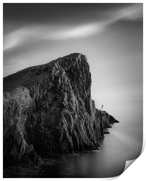 Neist Point Lighthouse Print by Dave Bowman