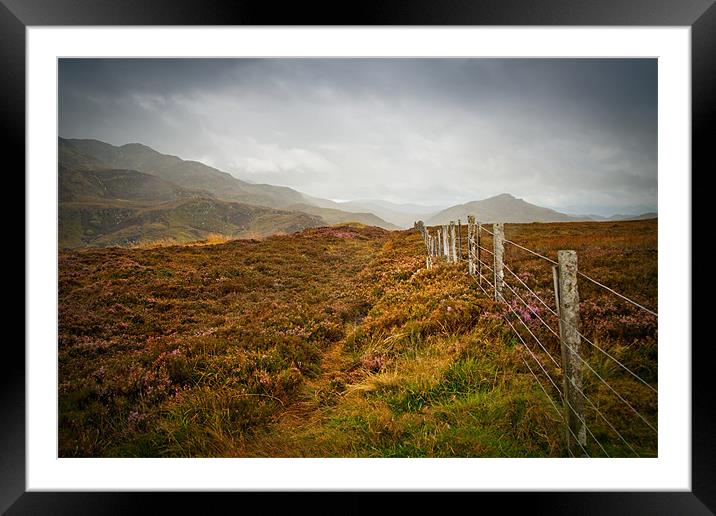 In the Scottish Highlands Framed Mounted Print by Dorit Fuhg