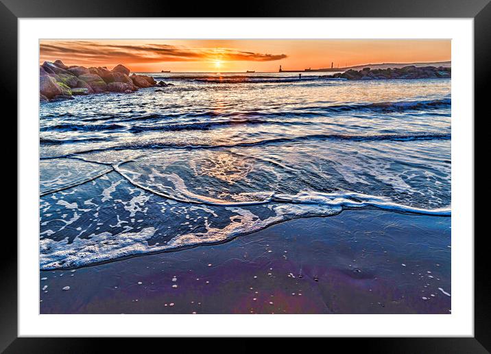Sunrise in Aberdeen Framed Mounted Print by Valerie Paterson