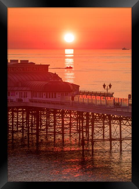 Cromer Pier Sunrise Framed Print by Bryn Ditheridge