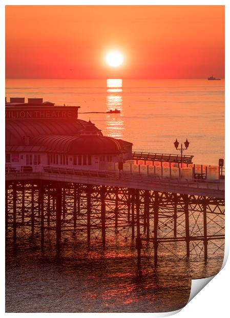 Cromer Pier Sunrise Print by Bryn Ditheridge