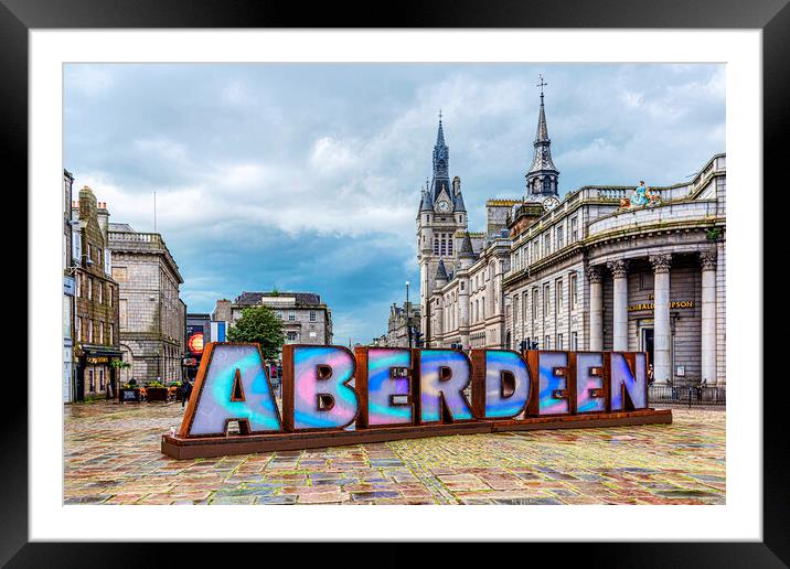 City of Aberdeen Framed Mounted Print by Valerie Paterson