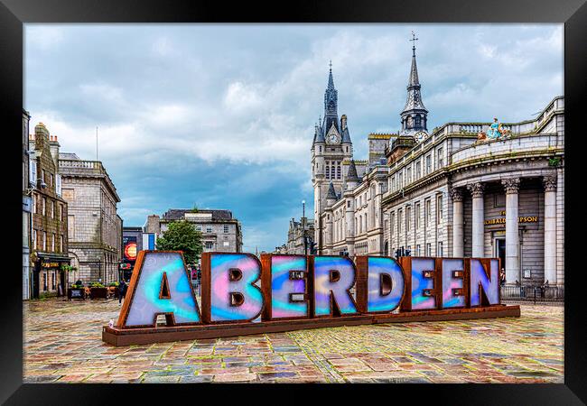 City of Aberdeen Framed Print by Valerie Paterson