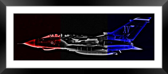 RAF Panavia Tornado GR4 fighter bomber (Abstract)  Framed Mounted Print by Allan Durward Photography